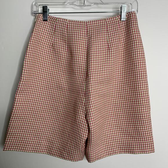 Alexa Chung High Waisted Plaid Womens Long Shorts US 6 - Picture 10 of 16